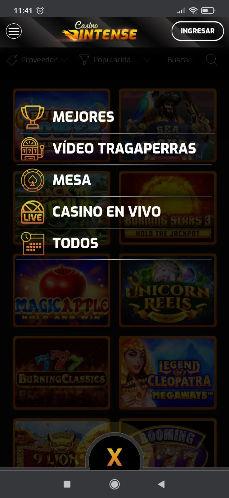 Casino Intense Mvil